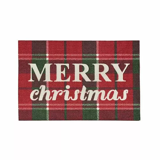 St. Nicholas Square® Merry Christmas Holiday 19.5'' X 30'' Accent Rug 1 St. Nicholas Square® Merry Christmas Holiday 19.5'' X 30'' Accent Rug
