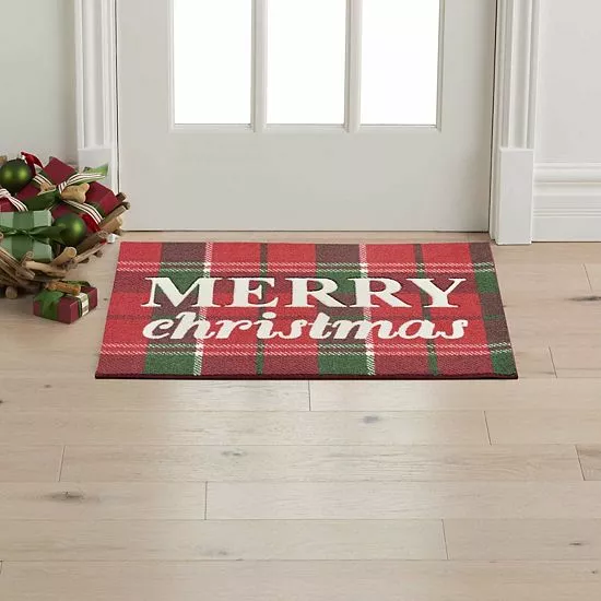 St. Nicholas Square® Merry Christmas Holiday 19.5'' X 30'' Accent Rug 2 St. Nicholas Square® Merry Christmas Holiday 19.5'' X 30'' Accent Rug - Image 2