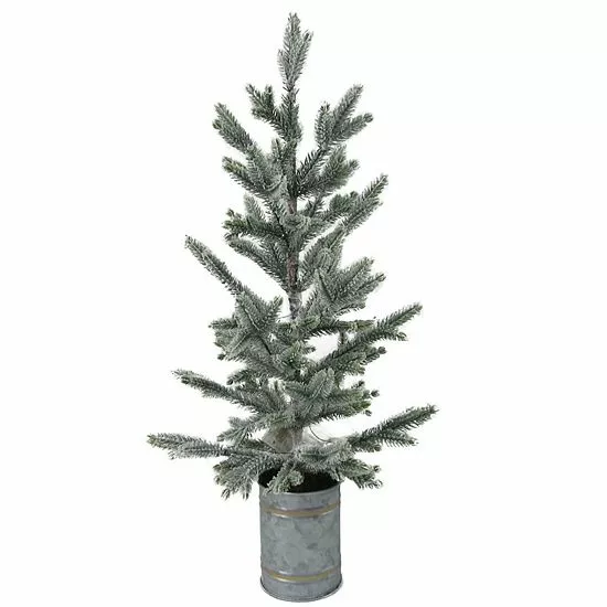 St. Nicholas Square® LED Artificial Flocked Tree Floor Decor 1 St. Nicholas Square® LED Artificial Flocked Tree Floor Decor