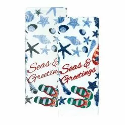 St. Nicholas Square® Seas And Greetings Kitchen Towel 2-pk.