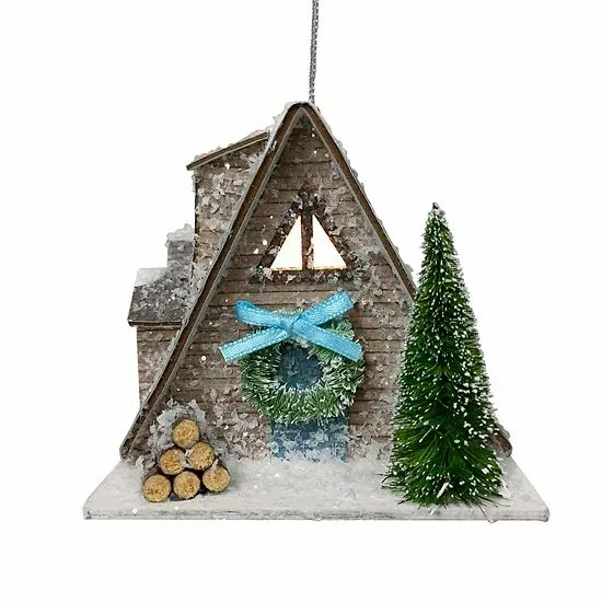 St. Nicholas Square® Rustic House Christmas Ornament 1 St. Nicholas Square® Rustic House Christmas Ornament
