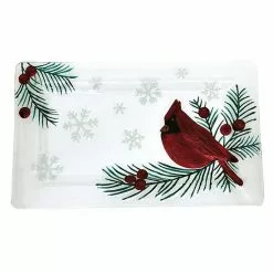 St. Nicholas Square® Yuletide Glass Treat Tray