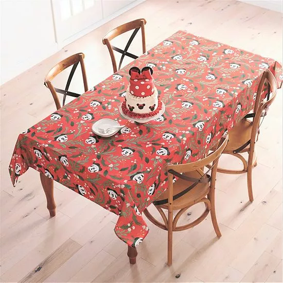 Disney's Mickey Mouse Santa Tablecloth By St. Nicholas Square® 2 Disney's Mickey Mouse Santa Tablecloth By St. Nicholas Square® - Image 2