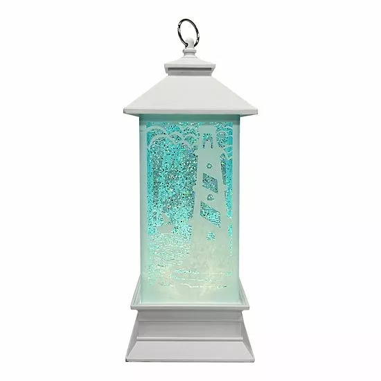 St. Nicholas Square® Lighthouse Lantern Shimmer LED Spinning Water Table Decor 1 St. Nicholas Square® Lighthouse Lantern Shimmer LED Spinning Water Table Decor