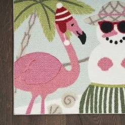 St. Nicholas Square® Flamingo Holiday 19.5'' X 30'' Accent Rug -St. Nicholas Square Sales unnamed file 1266