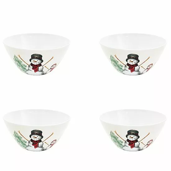 St. Nicholas Square® Yuletide 4-pc. Melamine Cereal Bowl Set 1 St. Nicholas Square® Yuletide 4-pc. Melamine Cereal Bowl Set