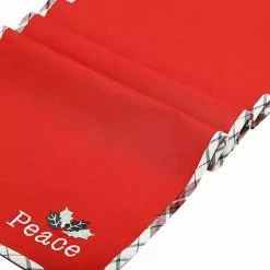 St. Nicholas Square® Peace & Joy Farmhouse Reversible Table Runner - 36" -St. Nicholas Square Sales unnamed file 1526