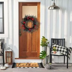 St. Nicholas Square® Artificial Flocked Pinecone Pine Needle Ornament Wreath -St. Nicholas Square Sales unnamed file 1550