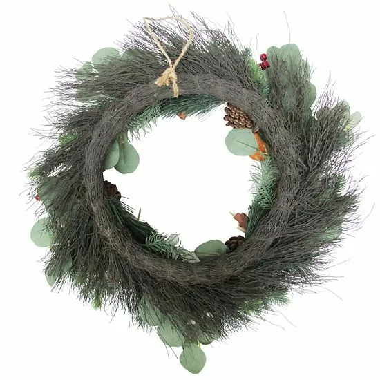 St. Nicholas Square® Artificial Orange Slice Eucalyptus Wreath 3 St. Nicholas Square® Artificial Orange Slice Eucalyptus Wreath - Image 3