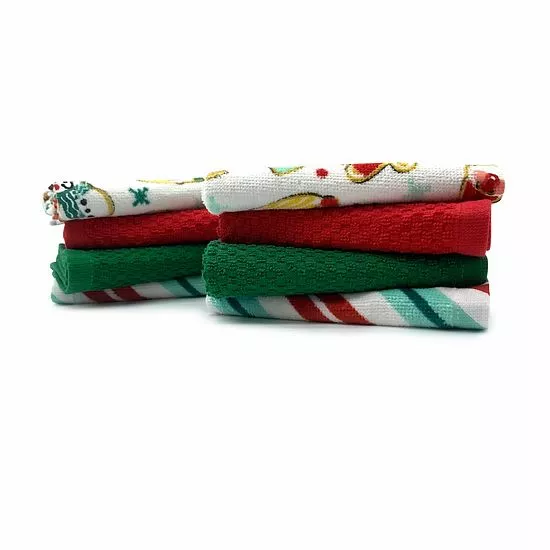 St. Nicholas Square® Gingerbread Cookies Dishcloth 8-pk. 2 St. Nicholas Square® Gingerbread Cookies Dishcloth 8-pk. - Image 2