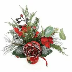 St. Nicholas Square® Artificial Snow Red Floral Stack Table Decor -St. Nicholas Square Sales unnamed file 1683