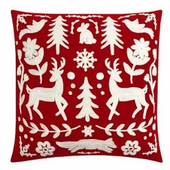 St. Nicholas Square® Folklore Deer Throw Pillow