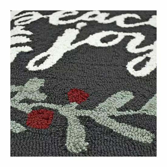St. Nicholas Square® Peace & Joy Hooked 20'' X 30'' Rug 5 St. Nicholas Square® Peace & Joy Hooked 20'' X 30'' Rug - Image 5
