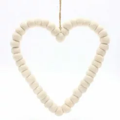 St. Nicholas Square® Heart Wool Christmas Ornament