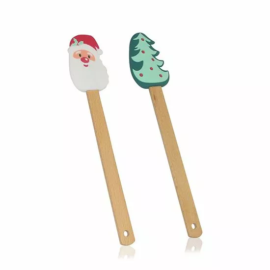 St. Nicholas Square® 2-pc. Silicone Spatula Set 3 St. Nicholas Square® 2-pc. Silicone Spatula Set - Image 3