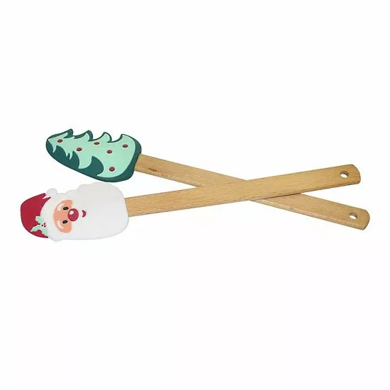 St. Nicholas Square® 2-pc. Silicone Spatula Set 4 St. Nicholas Square® 2-pc. Silicone Spatula Set - Image 4