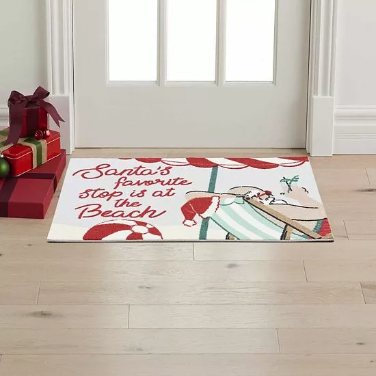 St. Nicholas Square® Santa Beach Holiday 19.5'' X 30'' Accent Rug 2 St. Nicholas Square® Santa Beach Holiday 19.5'' X 30'' Accent Rug - Image 2