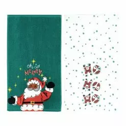 St. Nicholas Square® Oh So Merry Santa Kitchen Towel 2-pk. -St. Nicholas Square Sales unnamed file 1845