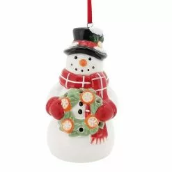 St. Nicholas Square® Ceramic Snowman Ornament
