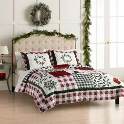 St. Nicholas Square® Holiday Patchwork Quilt Set With Shams -St. Nicholas Square Sales unnamed file 2