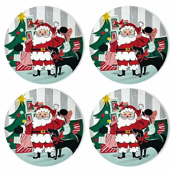 St. Nicholas Square® Merry Merry 4-pc. Dinner Plate Set 1 St. Nicholas Square® Merry Merry 4-pc. Dinner Plate Set