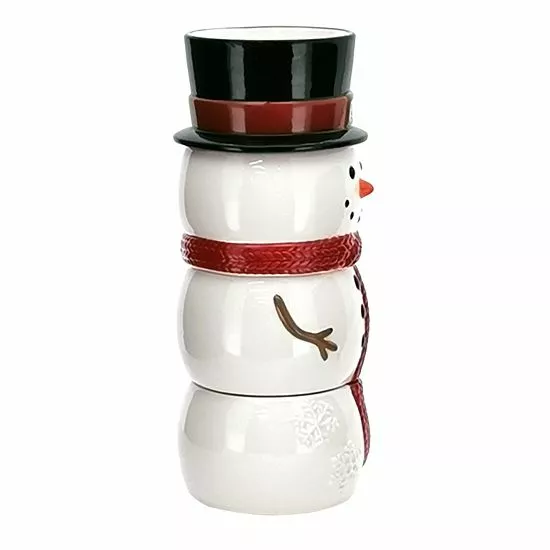 St. Nicholas Square® Yuletide 4-pc. Stacking Snowman Mug Set 4 St. Nicholas Square® Yuletide 4-pc. Stacking Snowman Mug Set - Image 4