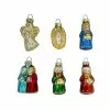 St. Nicholas Square® Glass Nativity Mini Christmas Ornament 6-pack Set