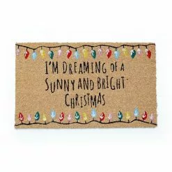 St. Nicholas Square® Sunny Christmas 18'' X 30'' Coir Doormat