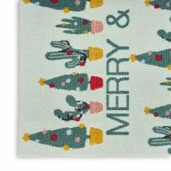 St. Nicholas Square® Cactus Merry & Bright Holiday 19.5'' X 30'' Accent Rug -St. Nicholas Square Sales unnamed file 2065