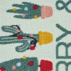 St. Nicholas Square® Cactus Merry & Bright Holiday 19.5'' X 30'' Accent Rug -St. Nicholas Square Sales unnamed file 2066