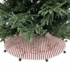 St. Nicholas Square® Merry Christmas Striped Tree Skirt