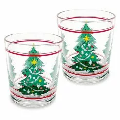 St. Nicholas Square® Trees 2-pc. Double Old-Fashioned Set