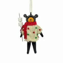 St. Nicholas Square® Bear Roasting Marshmallow Christmas Ornament