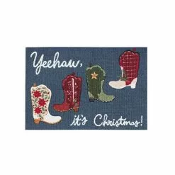 St. Nicholas Square® Yeehaw, It's Christmas Holiday 19.5'' X 30'' Accent Rug