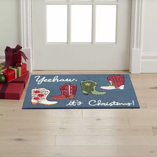 St. Nicholas Square® Yeehaw, It's Christmas Holiday 19.5'' X 30'' Accent Rug 2 St. Nicholas Square® Yeehaw, It's Christmas Holiday 19.5'' X 30'' Accent Rug - Image 2