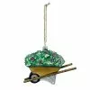 St. Nicholas Square® Square Glass Wheelbarrow Christmas Ornament