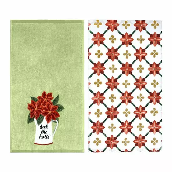 St. Nicholas Square® Deck The Halls Kitchen Towel 2-pk. 3 St. Nicholas Square® Deck The Halls Kitchen Towel 2-pk. - Image 3