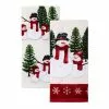 St. Nicholas Square® Yuletide Snowman Kitchen Towel 2-pk.