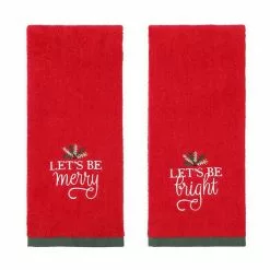 St. Nicholas Square® Holiday Season Hand Towel 2-pack Set Green Hats -St. Nicholas Square Sales unnamed file 246