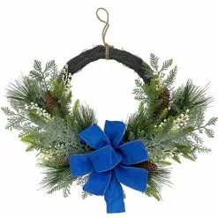 St. Nicholas Square® Asymmetrical Artificial Greenery Wreath