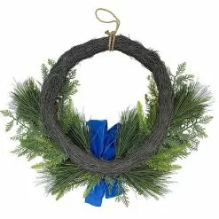 St. Nicholas Square® Asymmetrical Artificial Greenery Wreath -St. Nicholas Square Sales unnamed file 2491