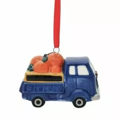 St. Nicholas Square® Ceramic Orange Truck Ornament