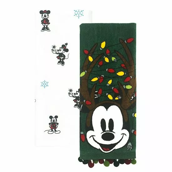 Disney's Mickey Mouse Antlers Kitchen Towel 2-pk. By St. Nicholas Square® 1 Disney's Mickey Mouse Antlers Kitchen Towel 2-pk. By St. Nicholas Square®