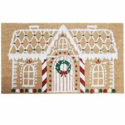 St. Nicholas Square® Gingerbread House 18'' X 30'' Coir Doormat