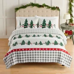 St. Nicholas Square® Snowmen Printed Quilt Set With Shams