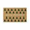St. Nicholas Square® Merry Christmas Trees 18'' X 30'' Coir Doormat