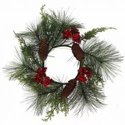 St. Nicholas Square® Artificial Holly Berry Mini Wreath