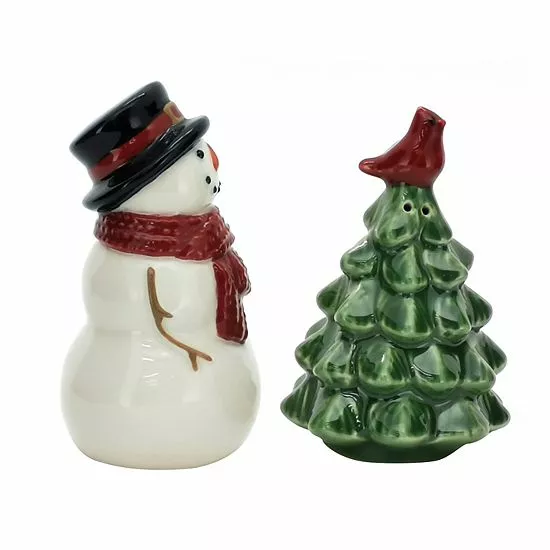St. Nicholas Square® Yuletide Snowman Salt & Pepper Shaker Set 3 St. Nicholas Square® Yuletide Snowman Salt & Pepper Shaker Set - Image 3