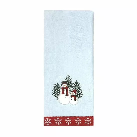 St. Nicholas Square® Yuletide Snowmen Hand Towel 1 St. Nicholas Square® Yuletide Snowmen Hand Towel