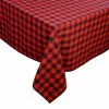 St. Nicholas Square® Red & Black Buffalo Check Tablecloth